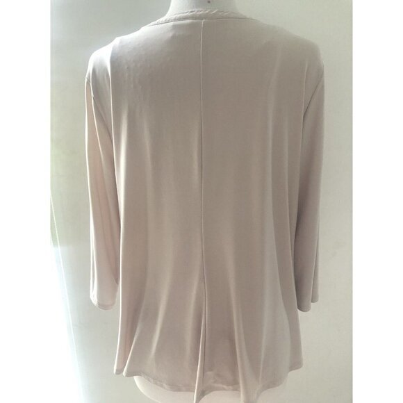 New Directions 3/4  -  Sleeve Blouse Size L -  Womens Top Stretch - Picture 4 of 5